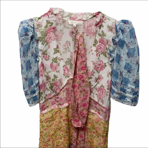 LoveShackFancy Arlo Picnic Patchwork Dress Size 8 NWT - Picture 6 of 10